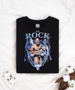 Official The Rock Images Lightning Wwe T shirt