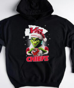 Official The Santa Grinch Love Kansas City Chiefs NFL Merry Christmas 2024 T shirt