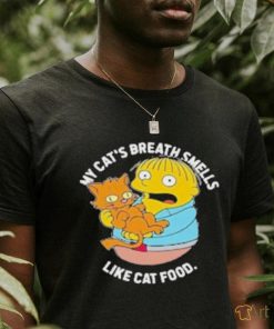 Official The Simpsons my cat’s breath smells like cat food T shirt