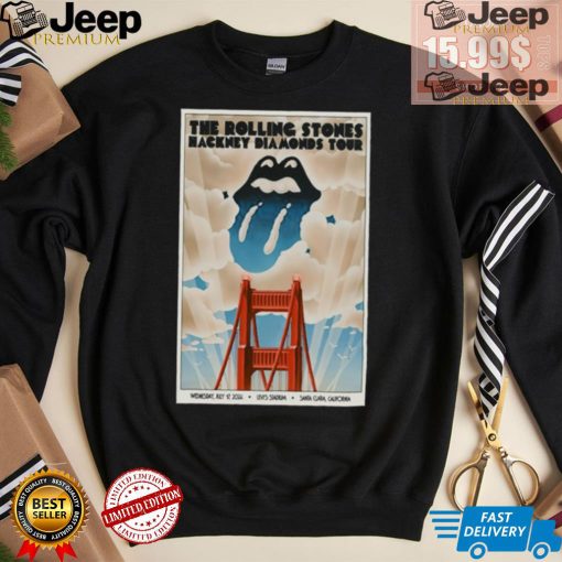 Official The Stones July 17 2024 Levi Stadium Santa Clara CA Tour Poster Shirt