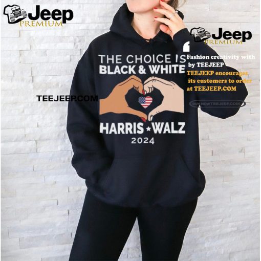 Official The choice is black and white Harris Walz 2024 Shirt