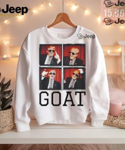 Official The greatest president photobooth cool Donald Trump goat T shirt