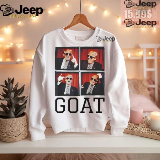 Official The greatest president photobooth cool Donald Trump goat T shirt