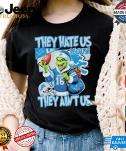 Official They Hate Us Because They Aint Us Detroit Lions Unisex T Shirt