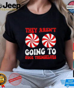 Official They aren’t going to suck themselves groovy Christmas couple T shirt