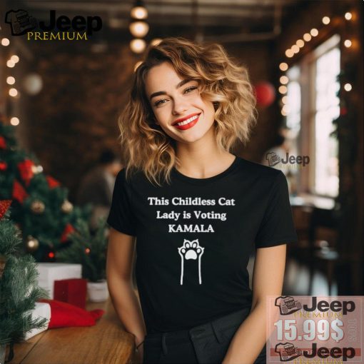 Official This Childless Cat Lady is Voting Kamala Shirt