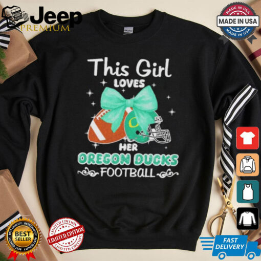 Official This Girl Loves Her Oregon Ducks Football Vintage Shirt