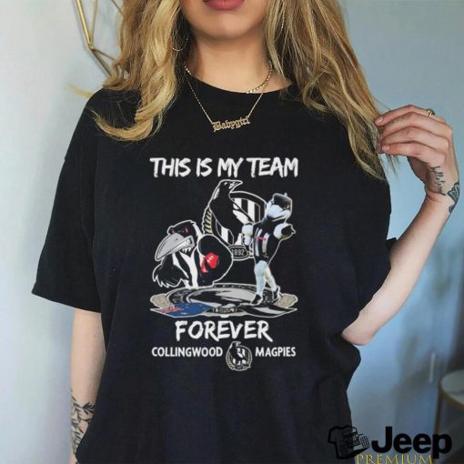 Official This Is My Team Forever Collingwood Magpies Mascot Shirt