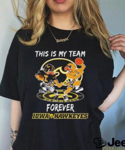 Official This Is My Team Forever Iowa Hawkeyes Mascot Shirt