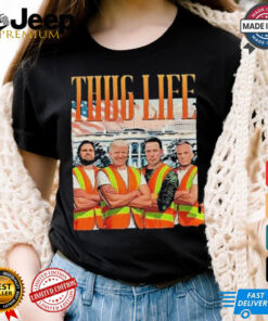 Official Thug Life Garbage Man Trump JD Vance Robert Kennedy Elon Musk Shirt