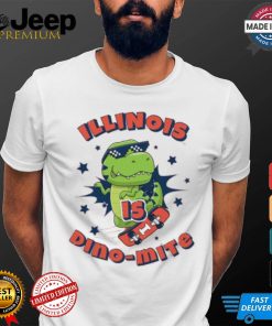 Official Toddler Illinois Fighting Illini Orange Vive La Fete Dino mite T shirt