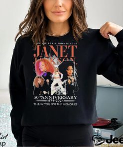 Official Together Again Summer Tour Janet Jackson 50th Anniversary 1974 2024 Thank you for the memories signature shirt