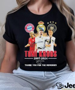 Official Toni Kroos 2007 2024 Thank You For The Memories T Shirt