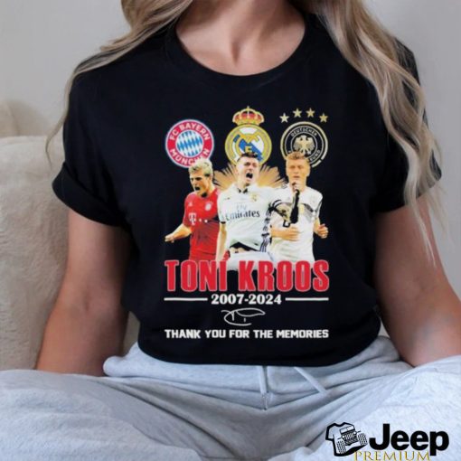 Official Toni Kroos 2007 2024 Thank You For The Memories T Shirt