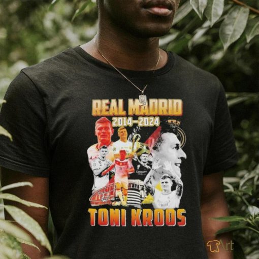 Official Toni Kroos 2014 2024 Forever Legend Of Real Madrid Football Club T Shirt