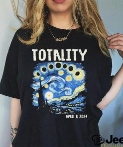 Official Total solar eclipse 2024 4 08 24 starry night painting shirt