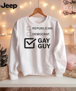 Official Trueanon Republican Democracy Gay Guy t shirt