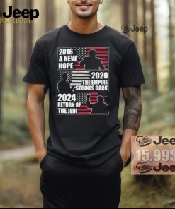 Official Trump 2016 A New Hope Biden 2020 The Empire Strikes Back And Trump Return Of The Jedi Shirt