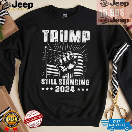 Official Trump 2024 Still Standing American Flag Donald Trump 2024 T Shirt