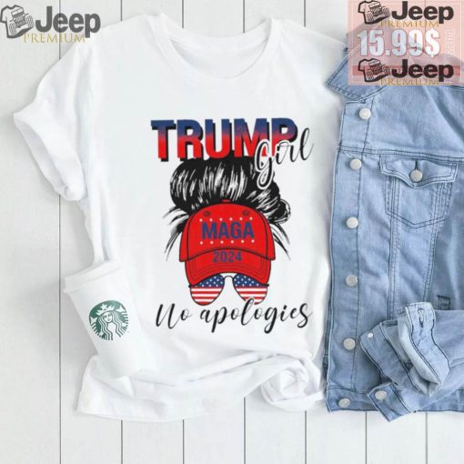 Official Trump Girl No Apologies Patriotic American T Shirt