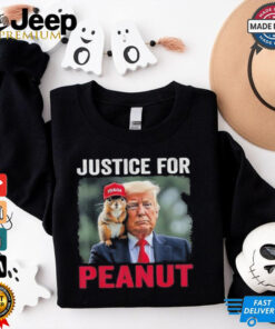 Official Trump Justice For Peanut The Squirrel Wanted T Shirt