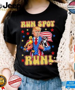 Official Trump Run Harris Spot Run Dog Debate 2024 T Shirt