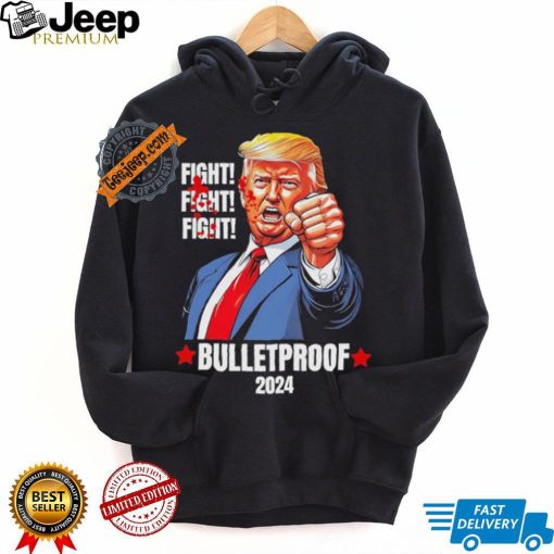 Official Trump Shot Bulletproof Bloody Ear Bleeding Butler Pa Trump T Shirt