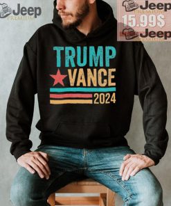 Official Trump Vance 2024 Retro Stripe Trump Jd Vance T Shirt