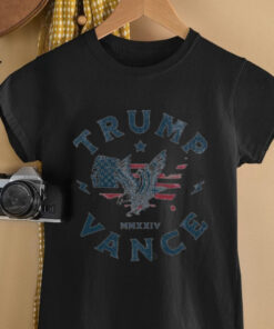 Official Trump Vance Mmxxiv Eagle Map Usa Shirt