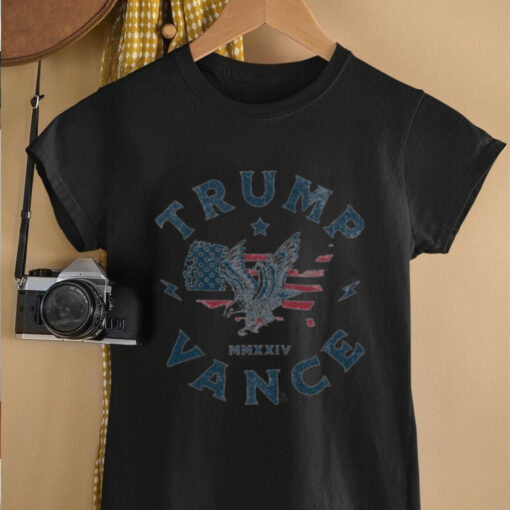 Official Trump Vance Mmxxiv Eagle Map Usa Shirt