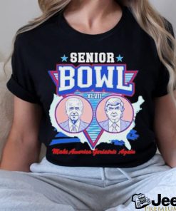 Official Trump Vs Biden Senior Bowl Xlvii Make America Geriatric Again T Shirt