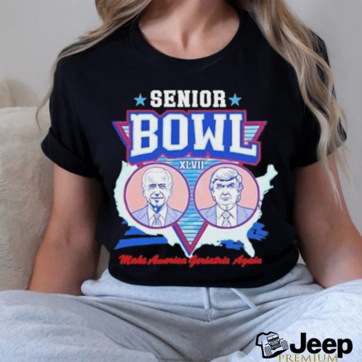 Official Trump Vs Biden Senior Bowl Xlvii Make America Geriatric Again T Shirt