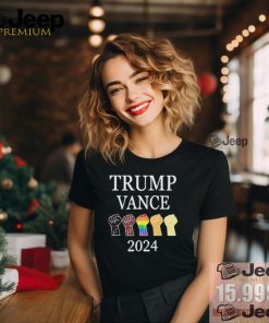 Official Trump vance 2024 president Trump LGBT gay pride support T shirt