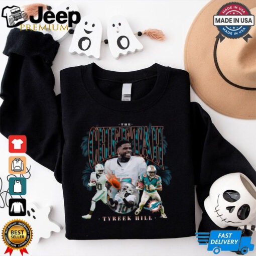 Official Tyreek Hill The Cheetah Miami Dolphins Notorious Player Graphic NFL t shirt