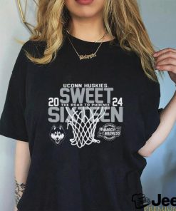 Official UConn Huskies Sweet Sixteen 2024 The Road to Phoenix Shirt