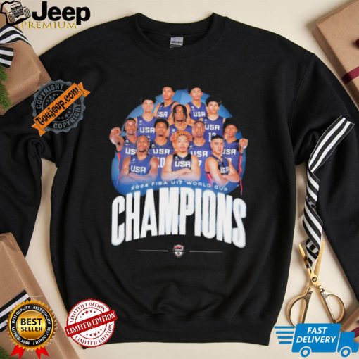 Official USA Basketball 2024 Fiba U17 World Cup Champions Shirt