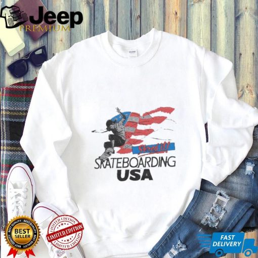 Official USA Shred It Skateboarding shirt