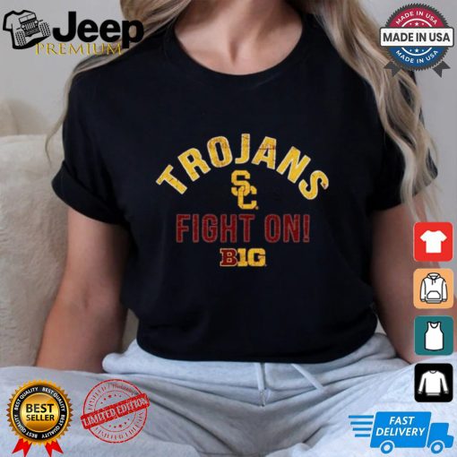 Official USC Trojans Fight On 2024 Big Ten Conference Member T Shirt