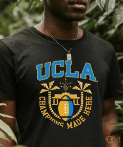 Official Ucla Football Black Gridiron Jon Jon Vaughns T shirt