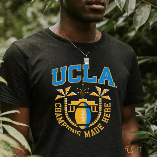 Official Ucla Football Black Gridiron Jon Jon Vaughns T shirt