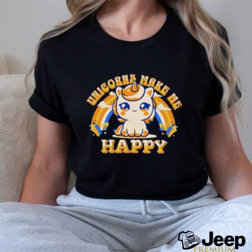 Official Unicorns Make Me Happy Shirt