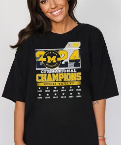 Official University Of Michigan CFP National Champions 2024 Shirt