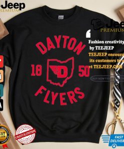 Official University of dayton collegiate circle T shirt