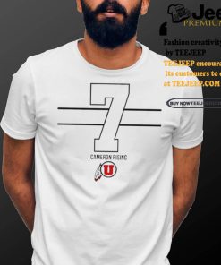 Official Utah Football Cameron Rising 7 t shirt