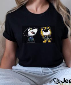Official Vancouver Canucks VS Buffalo Sabres NHL 2024 mascot cartoon hockey shirt