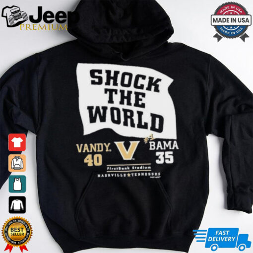 Official Vandy 40 35 Bama Vanderbilt Commodores Shock The World 2024 Shirt