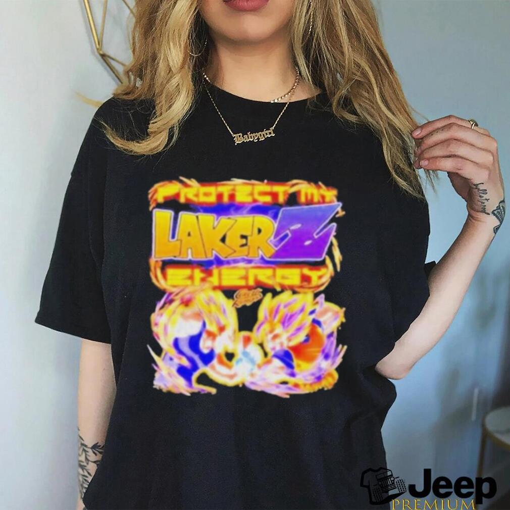 Official Vegeta vs goku protect my Lakers energy T shirt - teejeep