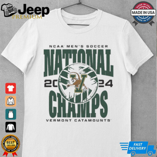 Official Vermont Catamounts NCAA Men’s Soccer 2024 National Champs Homefield t shirt