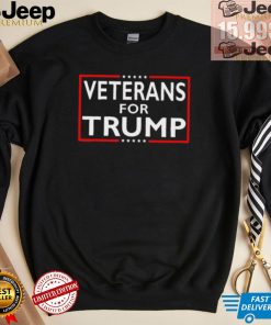 Official Veterans For Trump President Election 2024 T Shirt