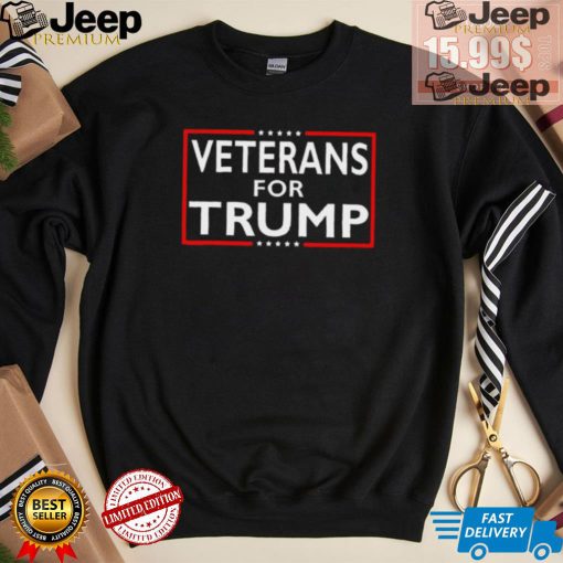 Official Veterans For Trump President Election 2024 T Shirt